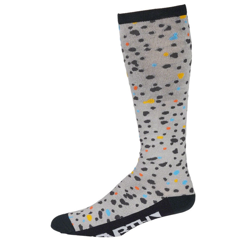 45NRTH Speck Heavyweight Knee High Wool Sock – Gray/Dark Blue Large