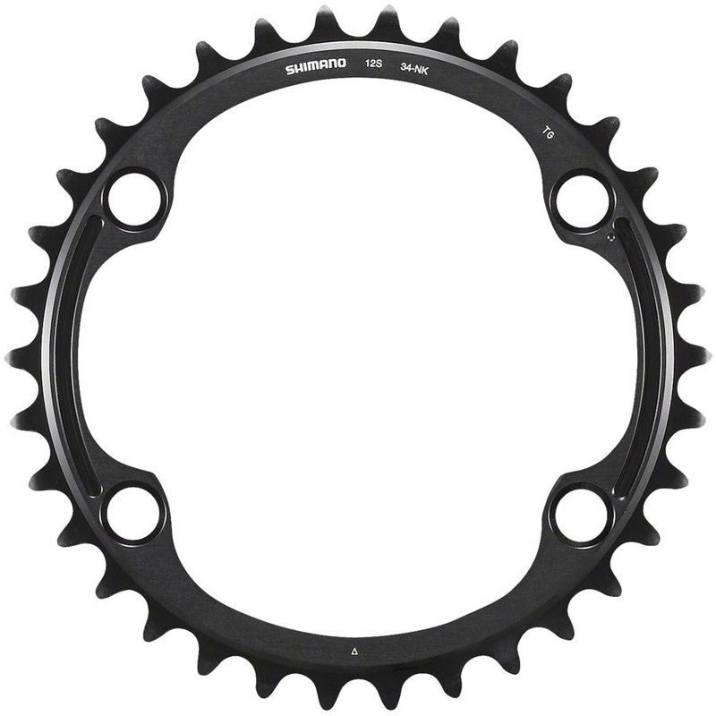 Dura-Ace FC-9200 12-Speed Chainring Dura-Ace FC-R9200 12-Speed Chainring – 34t, Asymmetric 110 BCD, Black, NK