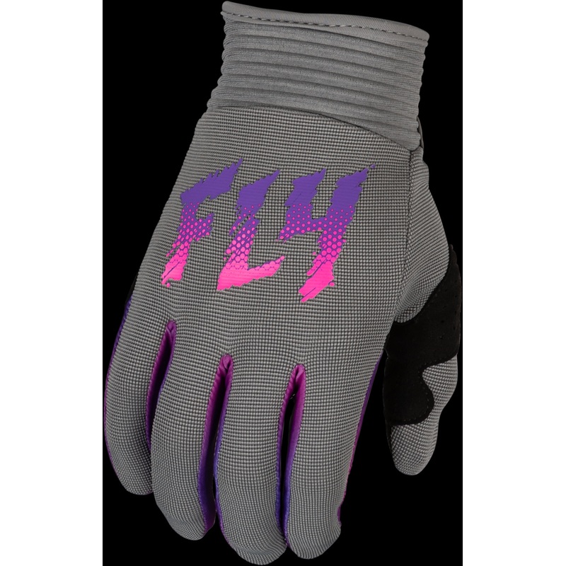 FLY RACING Youth F-16 Gloves Grey/Pink/Purple Y3xs