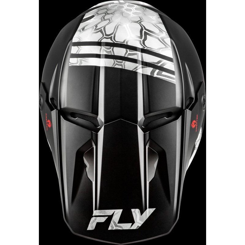 FLY RACING Kinetic Verdict Kryptek Helmet Black/Grey Sm