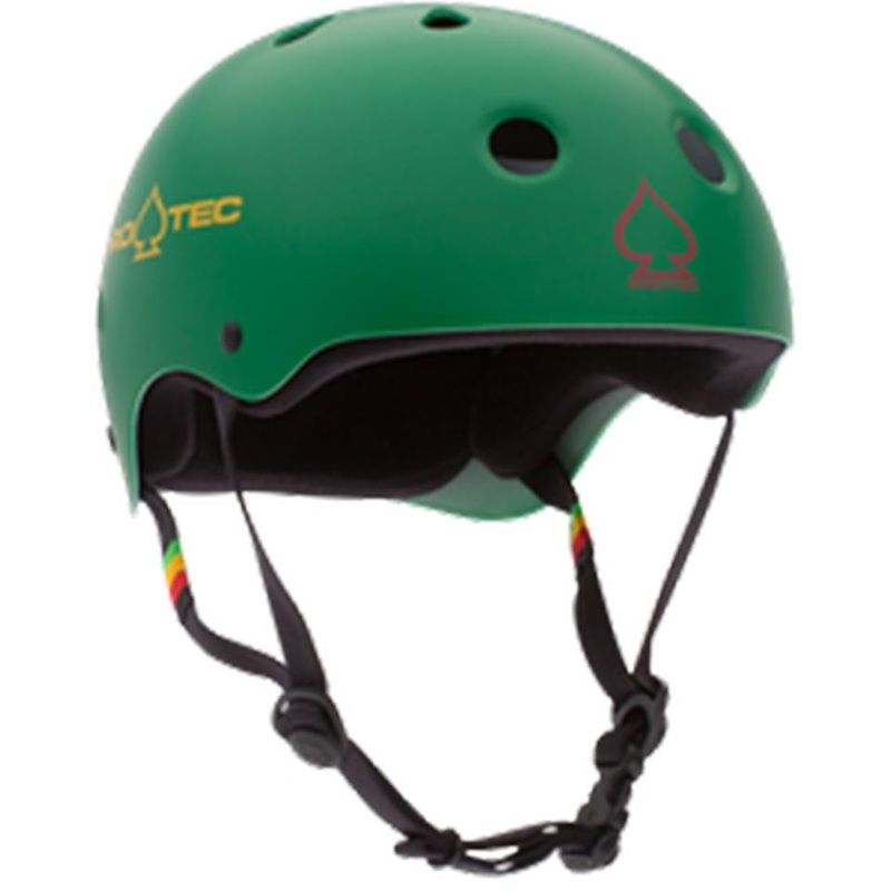 Pro-Tec Classic Helmet – Matte Rasta Green X Small