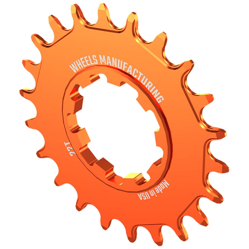 Wheels Manufacturing SOLO-SPEED Cog – 22t, Fits SOLO-SPLINE and SOLO-XD kits, Orange