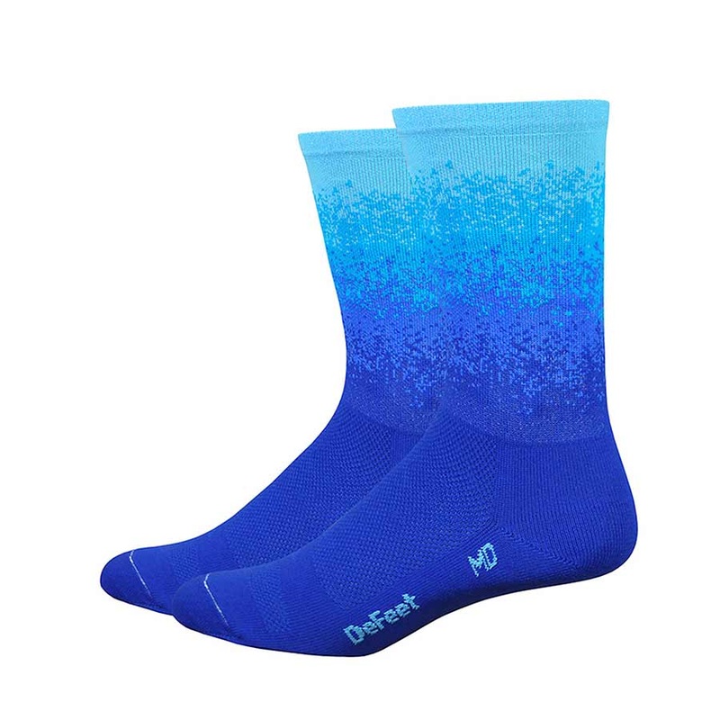 DeFeet Aireator 6″ Socks Royal/Neptune/Carolina XL Pair