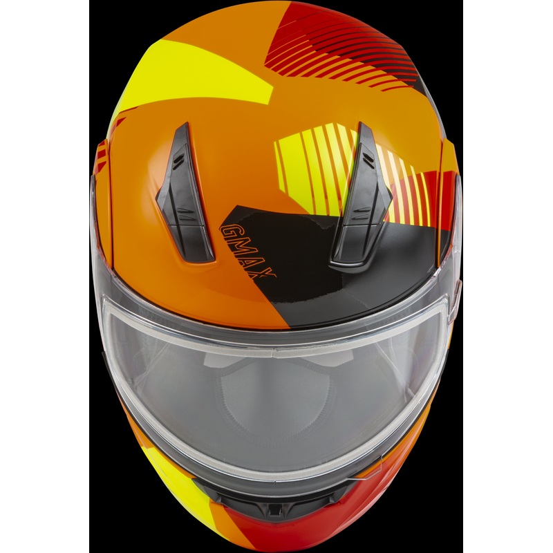GMAX Md-04s Modular Reserve Snow Helmet Neon Orange/Hi-Vis 3x