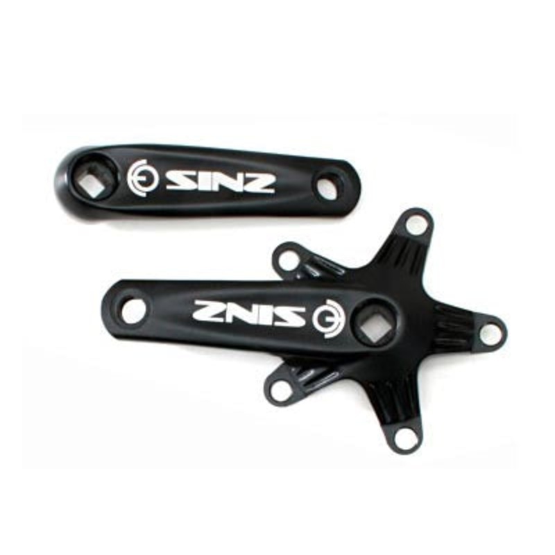 Sinz Aluminum Square Crank Arms Black 115mm