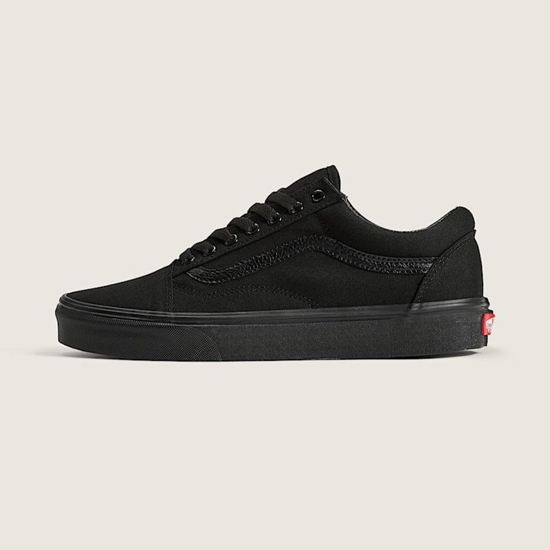 Vans Old Skool Canvas Shoes-Black/Black 4