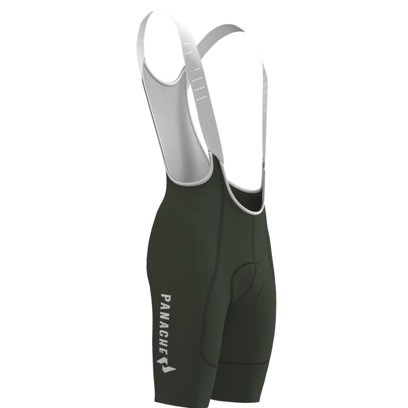 Women’s WT 2ND SKIN Bib Short – Forest w/Panache Logo XS
