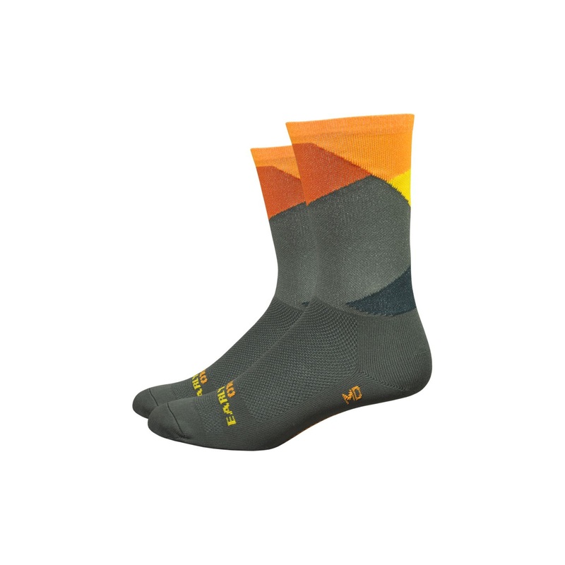 Sock DeFeet Ornot Intersection 6 Medium Olive