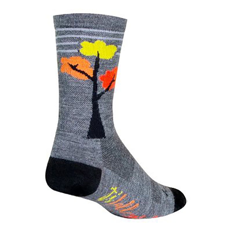 Sockguy Fall Y’all Wool Socks 9-13 Gray