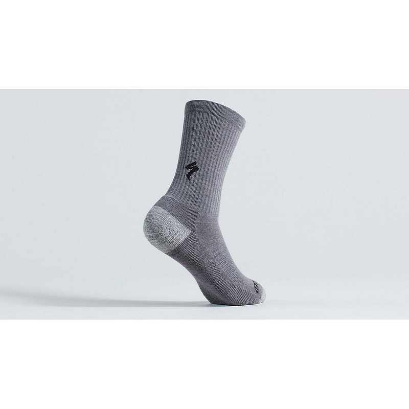 Specialized merino midweight tall sock smoke xl