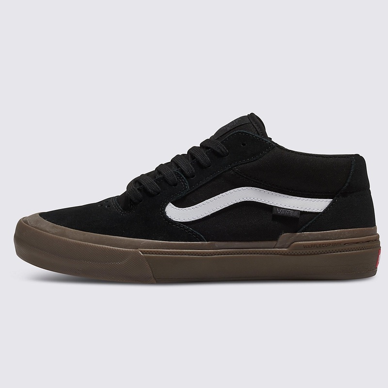 Vans Style 114 BMX Shoes-Black/Dark Gum 3.5