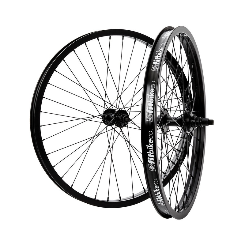 22″ Fit OEM BMX Wheelset – 9t RHD Cassette – Sealed – Black