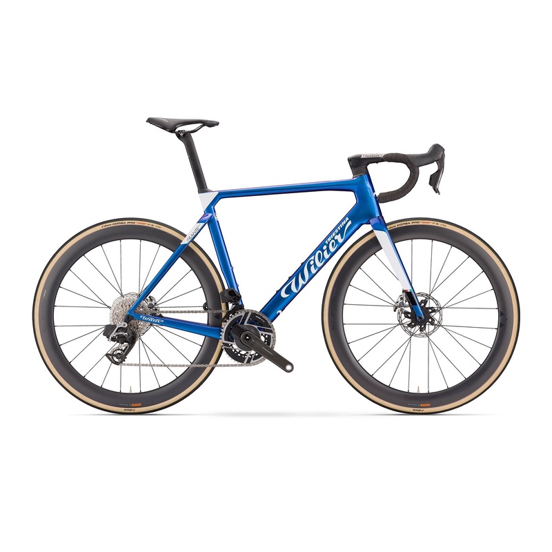 Wilier Filante SLR Red AXS w/Power Meter Bike Blue White Glossy XS