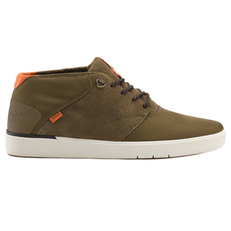 Vans LXVI Secant Shoes-Olive/Orange 9.5