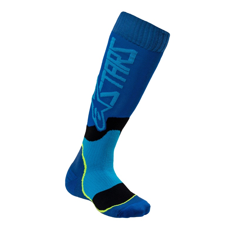 ALPINESTARS Mx Plus-2 Socks Blue/Cyan Medium