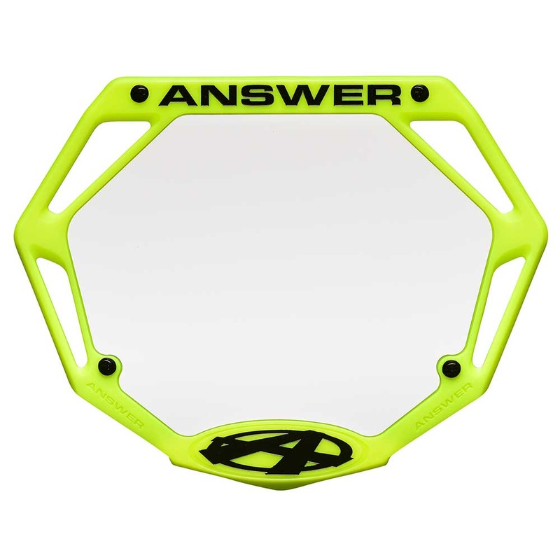 Answer Bmx Pro 3d Number Plate Flo Yellow