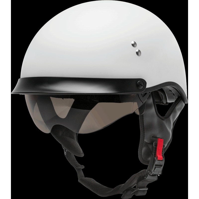 GMAX Hh-65 Half Helmet Full Dressed Matte White Xl