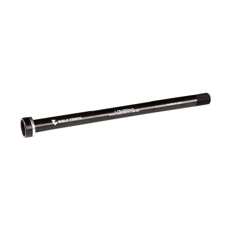 Wolf Tooth Rear Thru Axle – M12 1.75 x 180mm Black