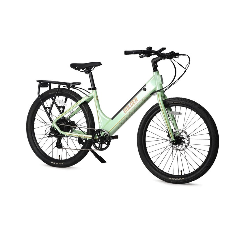 GOLDEN CYCLES ACCELERA COMPLETE E-BIKE STEP-THROUGH 27.5″ Minty