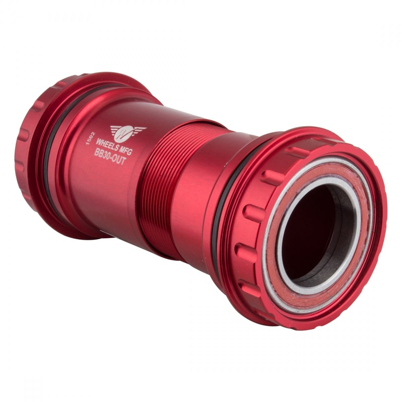 Wheels BB30 Outboard to HTII Bottom Bracket – Red