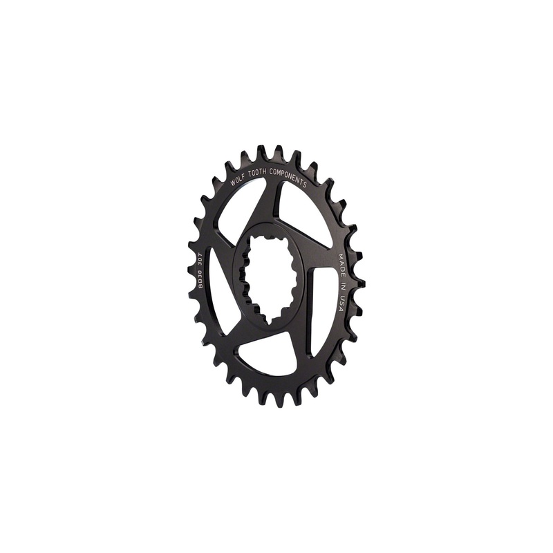 Wolf Tooth 0mm Offset Drop-Stop A Chainring 30T 10-12 Speed SRAM Direct Mount