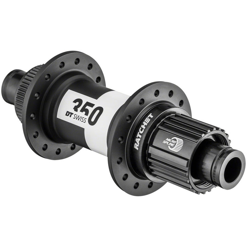 DT Swiss 350 Rear Hub – 12 x 142mm Center-Lock Micro Spline Black 28H 36pt