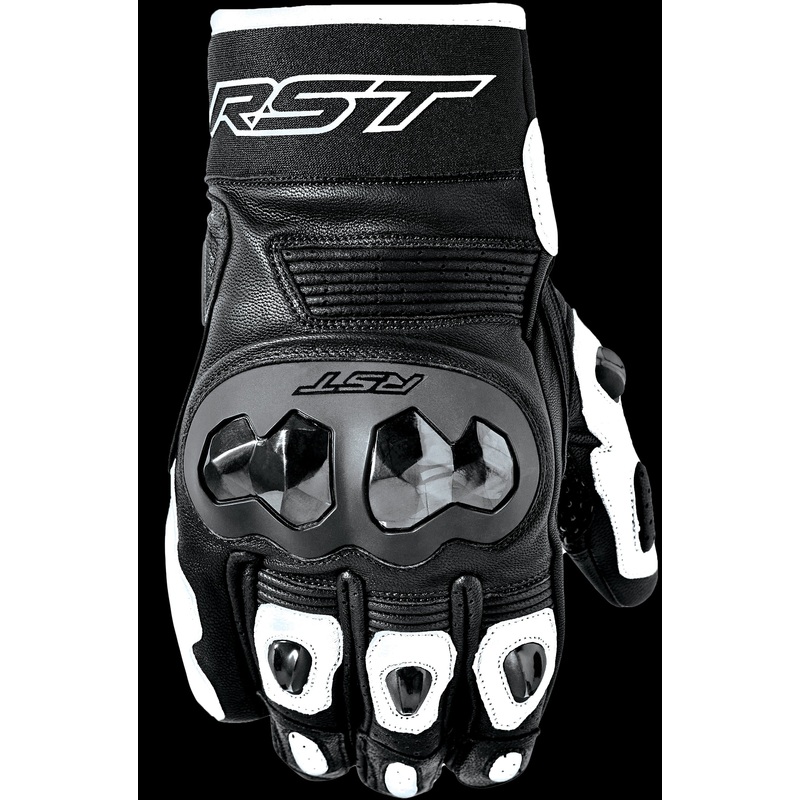RST Freestyle 3 D3o Glove Black/White Leather Sm Black/White Small