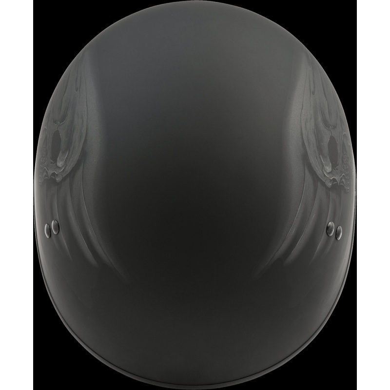 GMAX Hh-65 Half Helmet Ritual Naked Matte Black Xl
