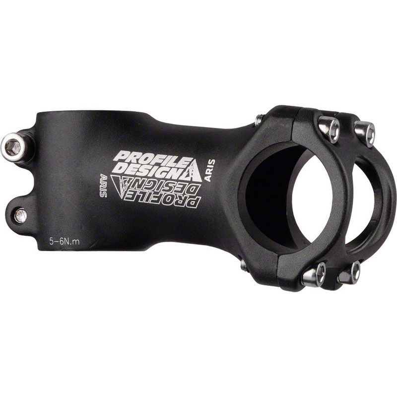 Profile Design Aris Stem – 80mm, 31.8 Clamp, +/-7, 1 1/8″, Aluminum, Black