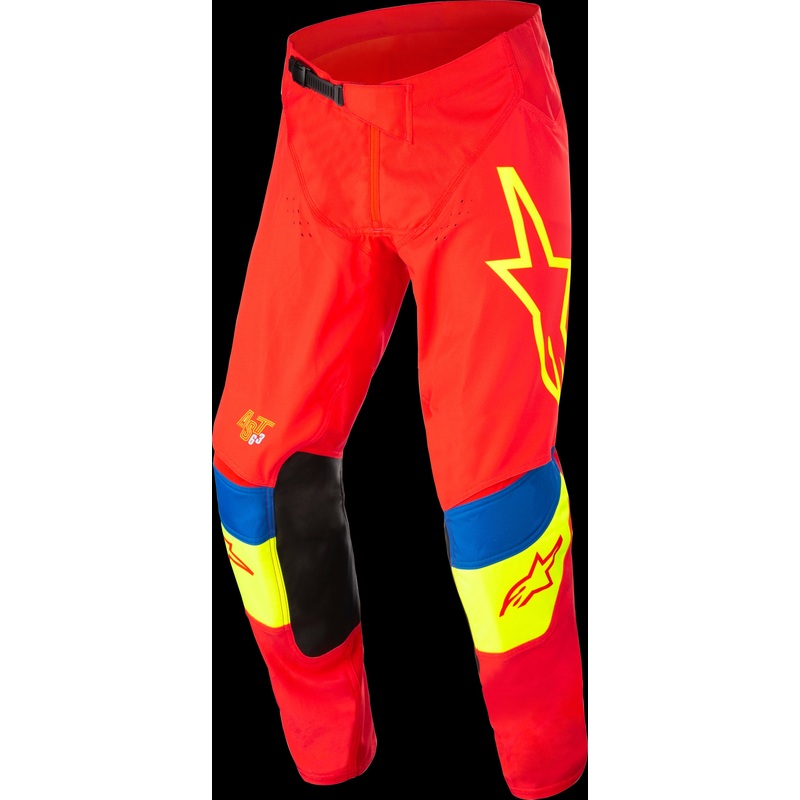 ALPINESTARS Techstar Pants Bright Red/Fluorescent Yellow/Blue 30