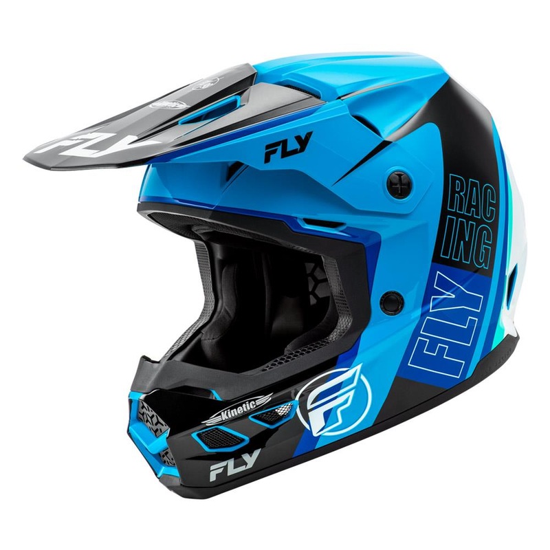 Fly Racing Kinetic Rally Helmet – Blue/Black/White XX Large