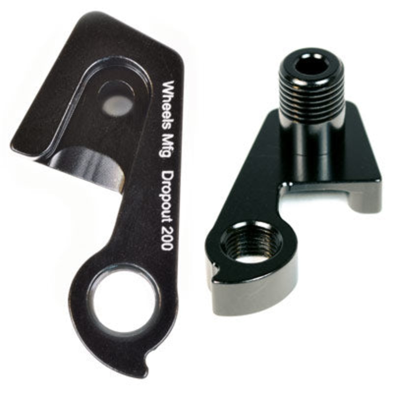 Wmfg Derailleur Hanger #200 Replacement Derailleur Hangers Wheels Mfg. Derailleur NA Black