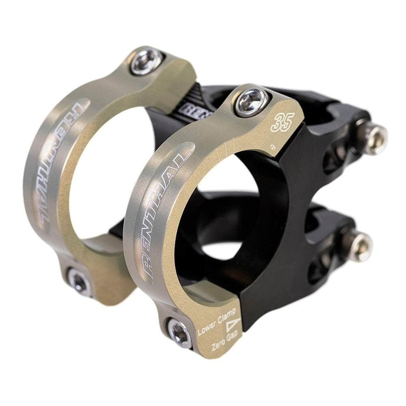 Renthal Apex 35mm Clamp Stem Black/Gold 33mm