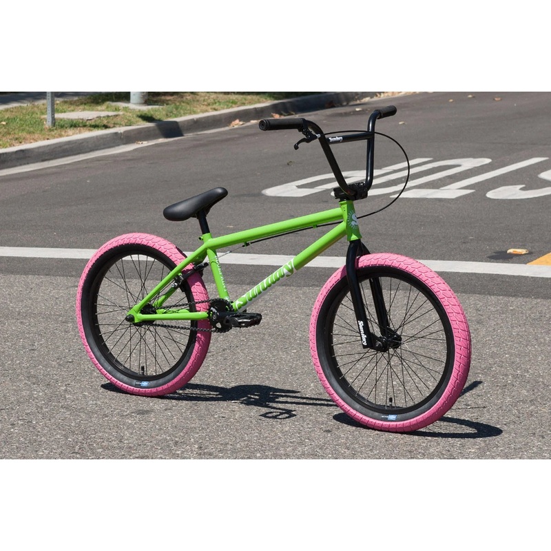 Sunday Blueprint Gloss Watermelon Green w/ Pink Tires (20″ Wheel) 20.5″ tt