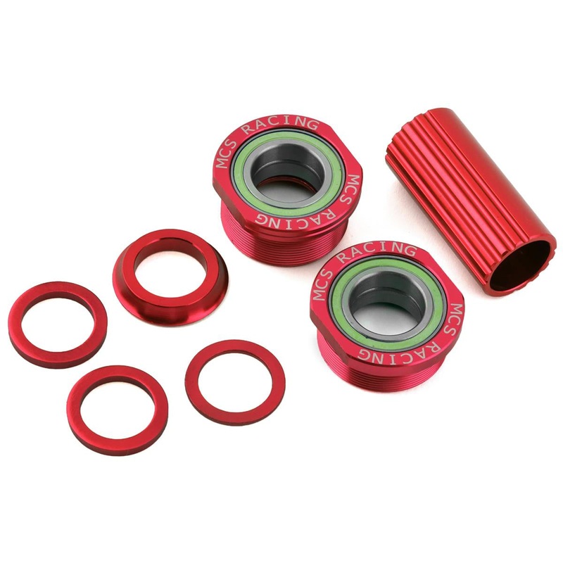 19mm MCS Bicycles Euro BMX Bottom Bracket Set – Red
