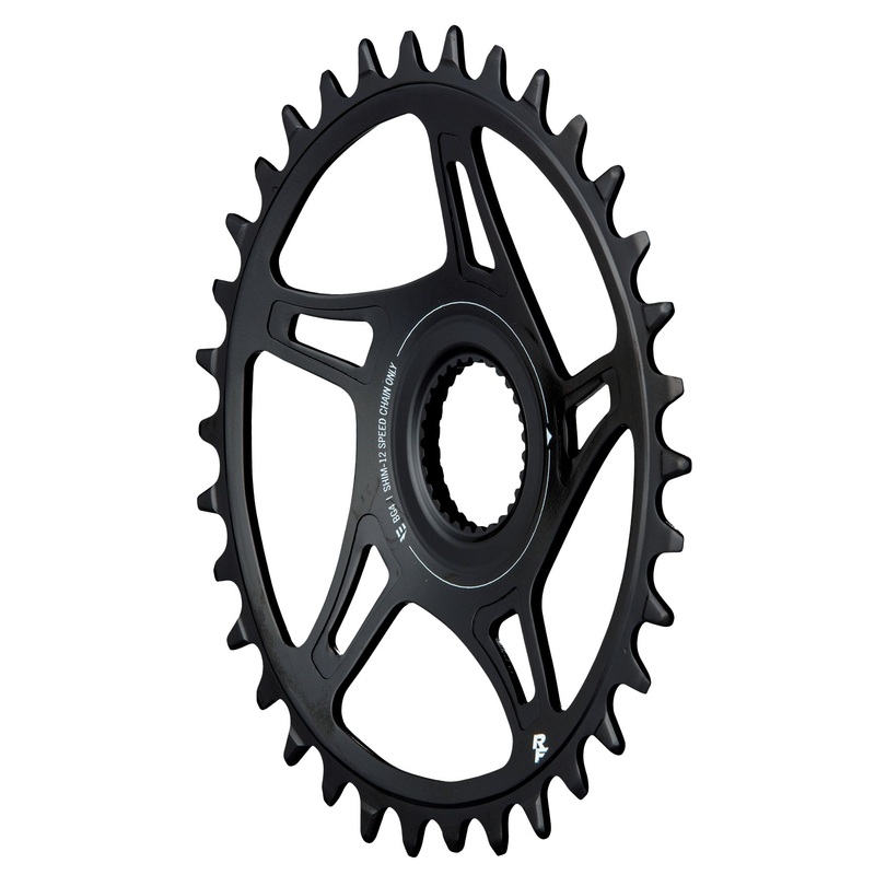 RaceFace Bosch G4 Direct Mount Hyperglide+ eMTB Chainring 52mm Chainline – 36t Steel Requires Shimano 12-speed HG+ Chain BLK