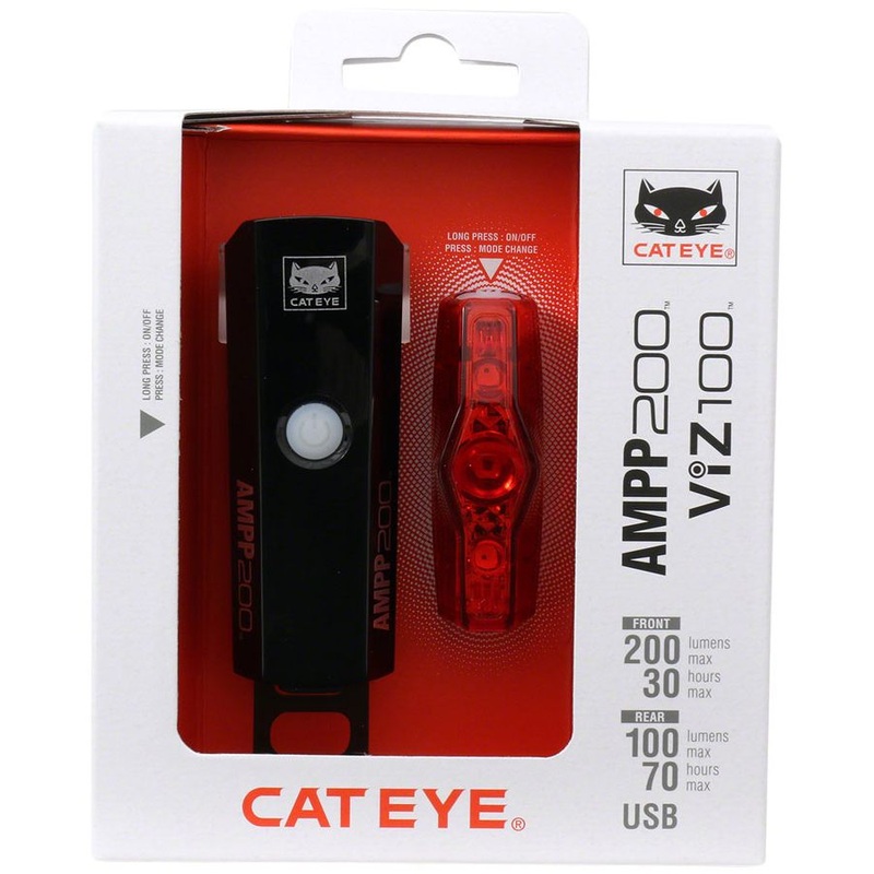 AMPP200/ViZ100 Headlight/Taillight Set – Black