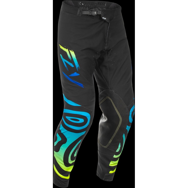 FLY RACING Evolution  Dst Zen Pants Black/Blue/Hi-Vis Sz 36