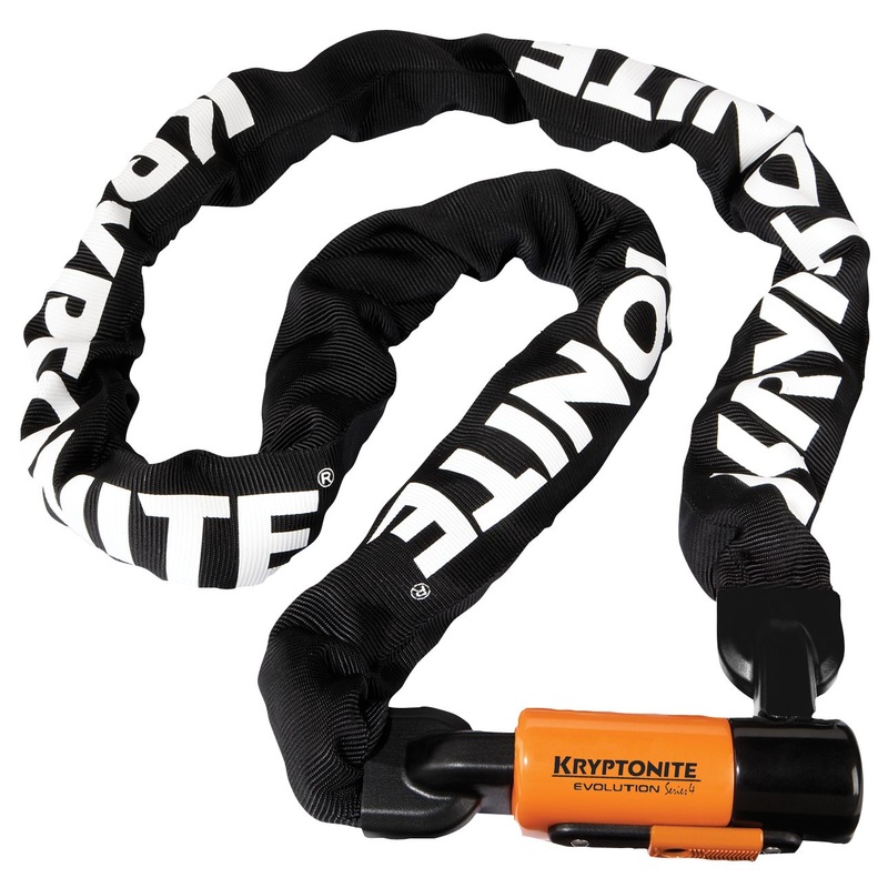 Kryptonite Evolution 4 1016 Chain Lock Key 10mm 160cm 5.25 Black