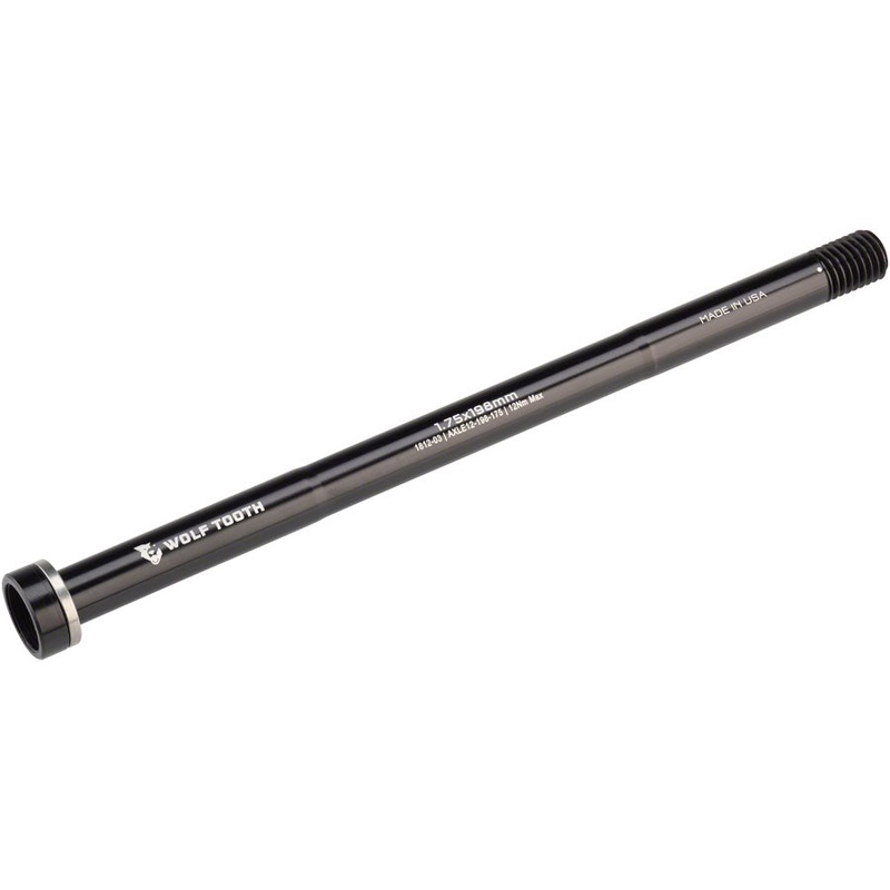 Wolf Tooth Rear Thru Axle – M12, 1.75 x 198mm, Black