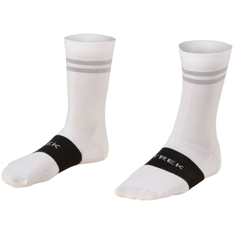 Sock Trek Race Reflective Crew Small (35-38) White