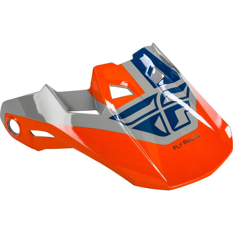 FLY RACING Formula Visor Grey/Orange/Blue Xl-2x