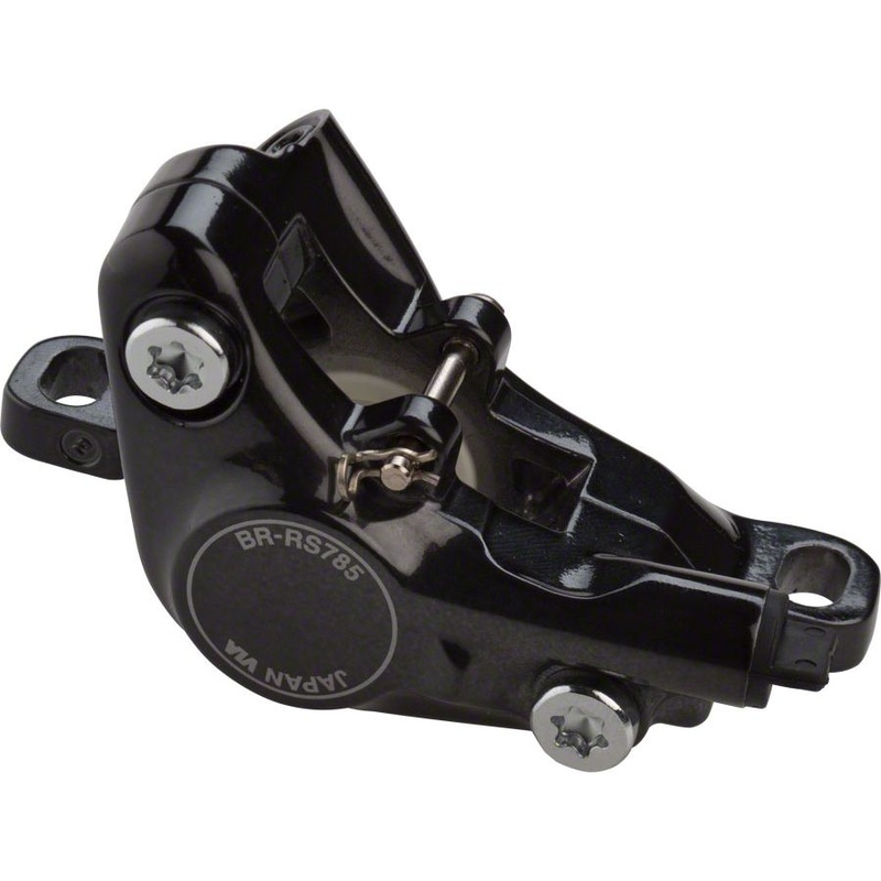 BR-RS785 Hydraulic Disc Brake Caliper with Resin Pads with Fins, Front or Rear