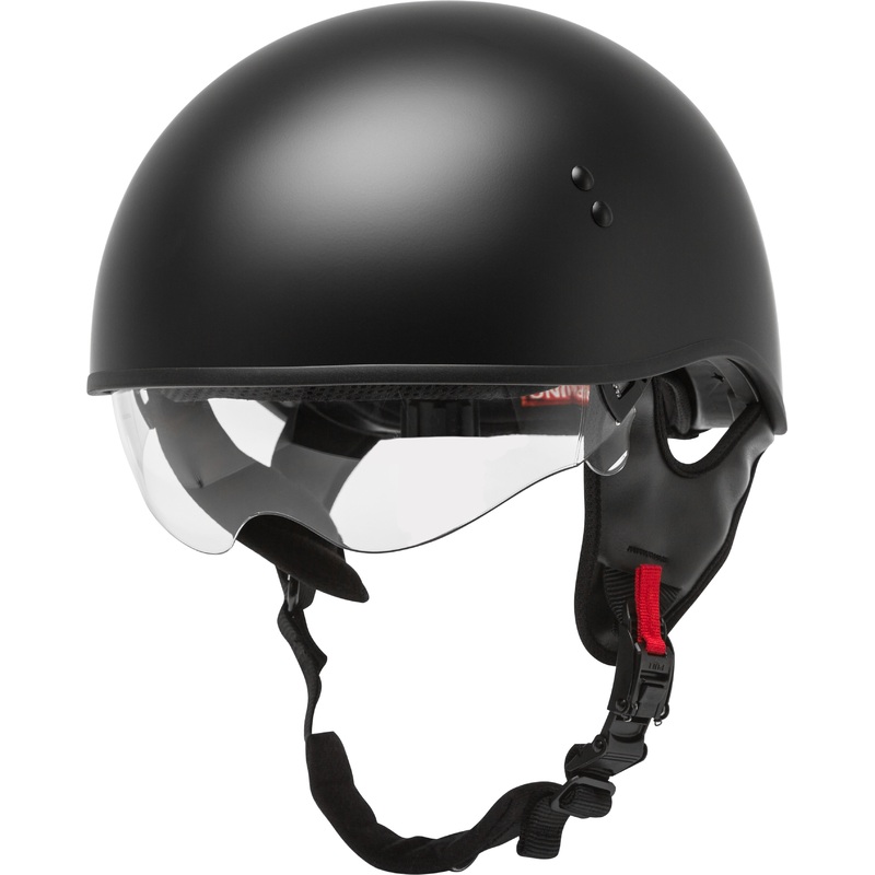GMAX Hh-65 Half Helmet Naked Matte Black 2x
