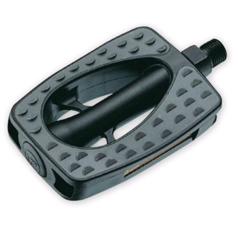 Uc Pdl,1/2,Comfort,Blk/Gray Black Resin Body,Gray Inlay Comfort Resin Rubber Pedals Ultracycle Pedals NA Black/Gray