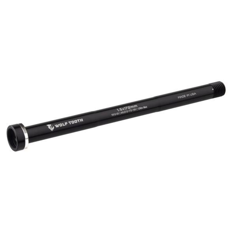 Wolf Tooth Rear Thru Axle – M12 1.5 x 172mm Black