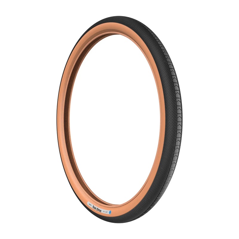 20×1.90″ Box Three BMX Tire – Black w/ Tan Skinwall