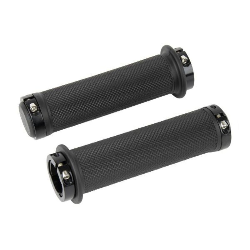 Position One Diamant Flanged Grips 130mm Black – Lock Black