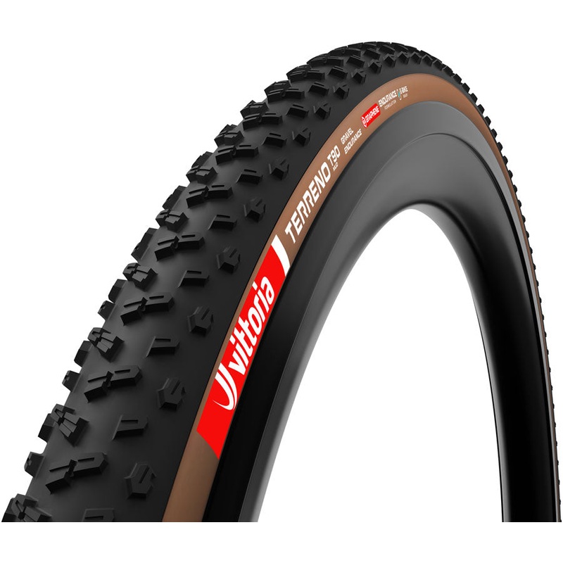 Vittoria Terreno T90 Mud Tire – 700 x 40 Tubeless Folding BLK/Brown Gravel Endurance Graphene G2.0