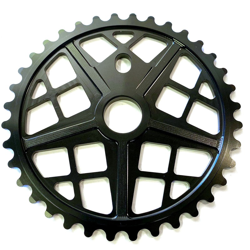 S&M Motoman 36t BMX Sprocket / Chainwheel – Black – USA Made